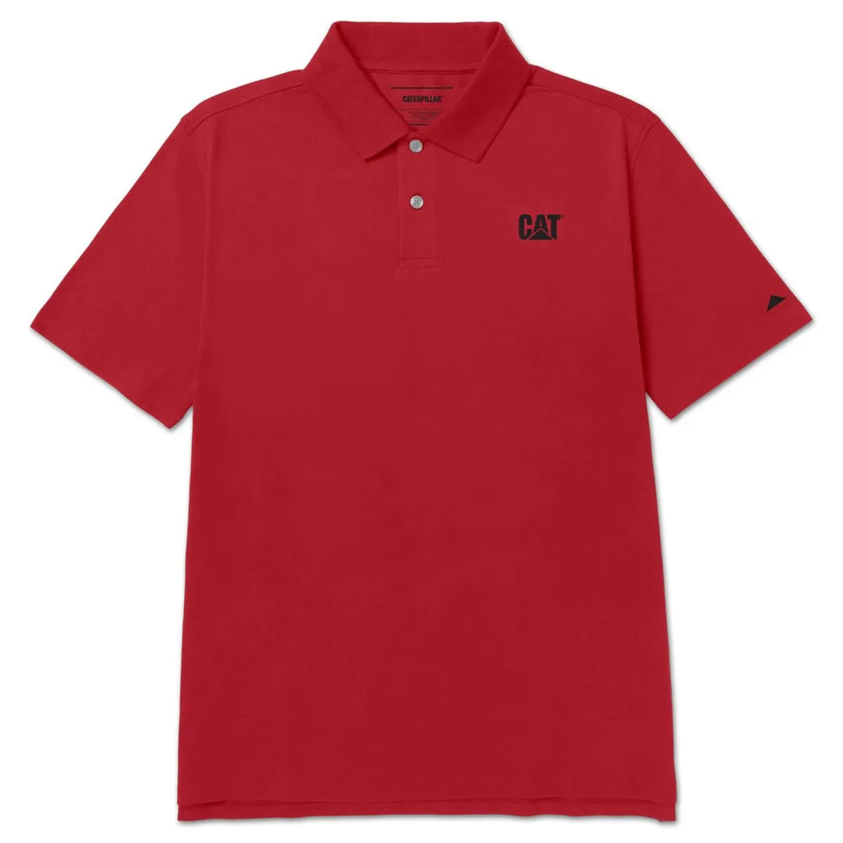 Caterpillar - Polo Hombre Cat Logo Pique Rojo