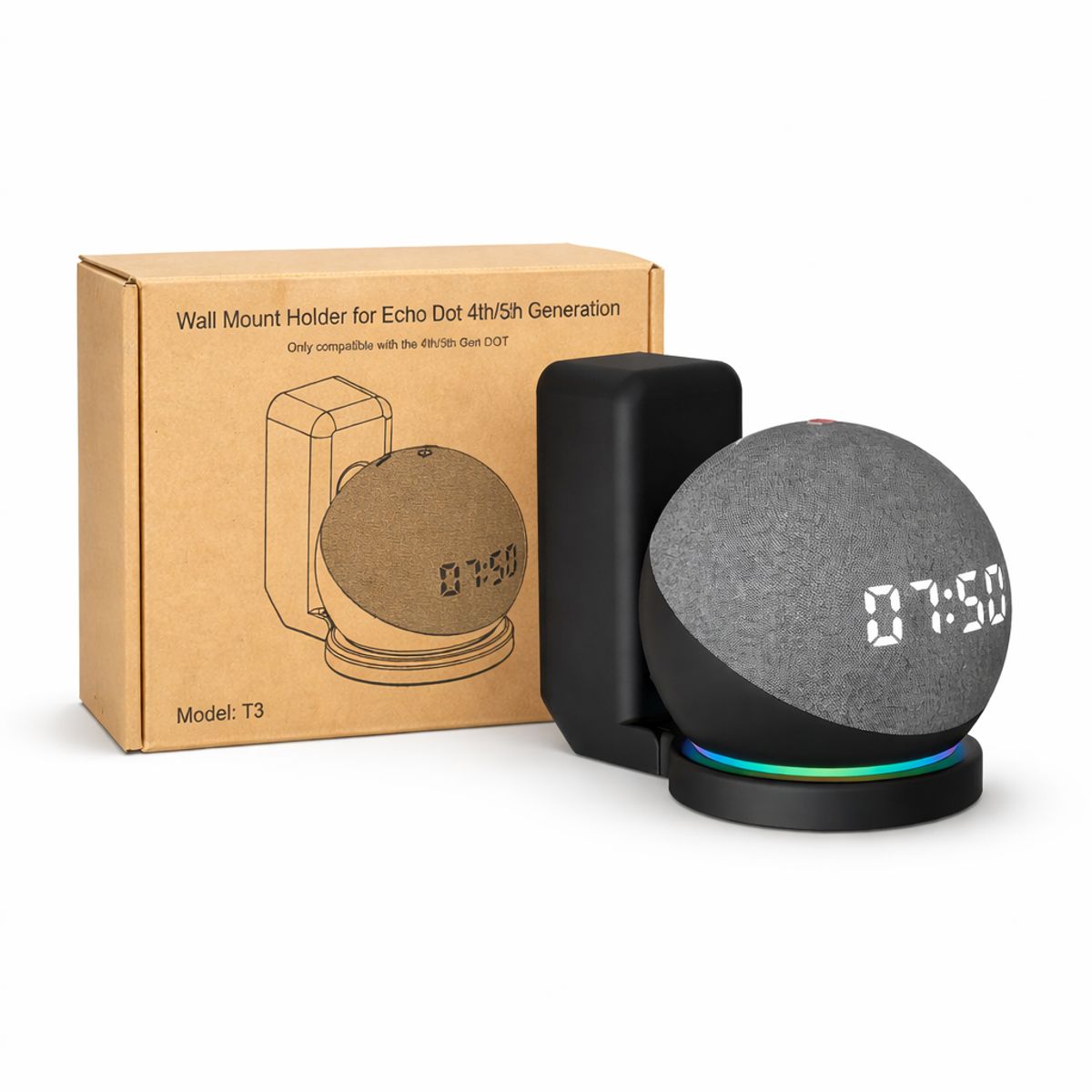 OEM - Soporte De Pared Para Alexa Portátil Negro