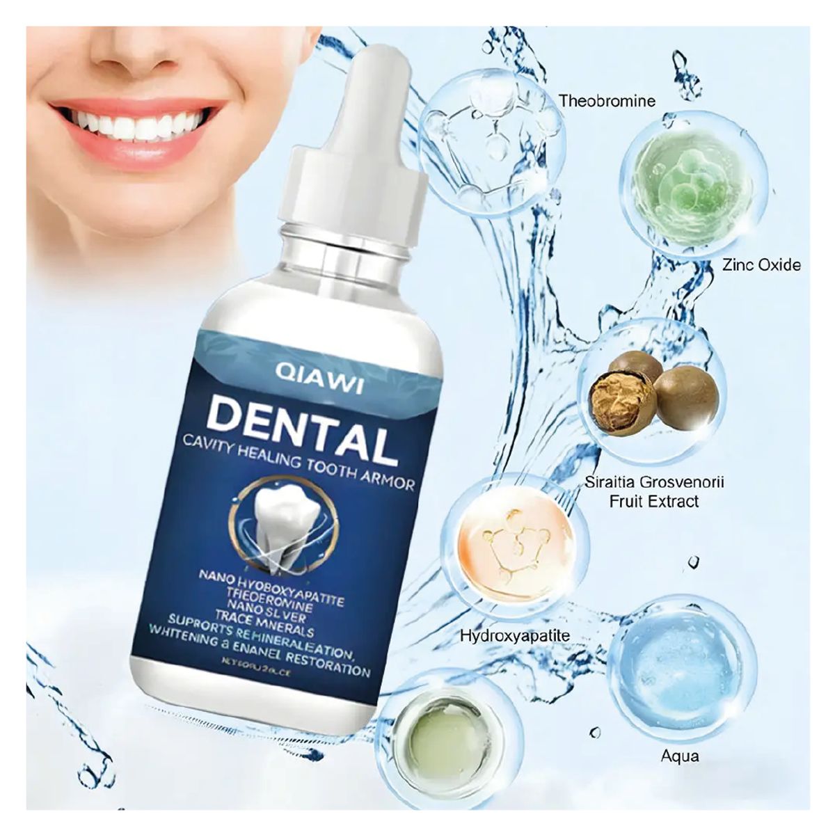 GENERICO - Suero de Armadura Dental para el cuidado y fortalecimiento de los dientes de 30ml