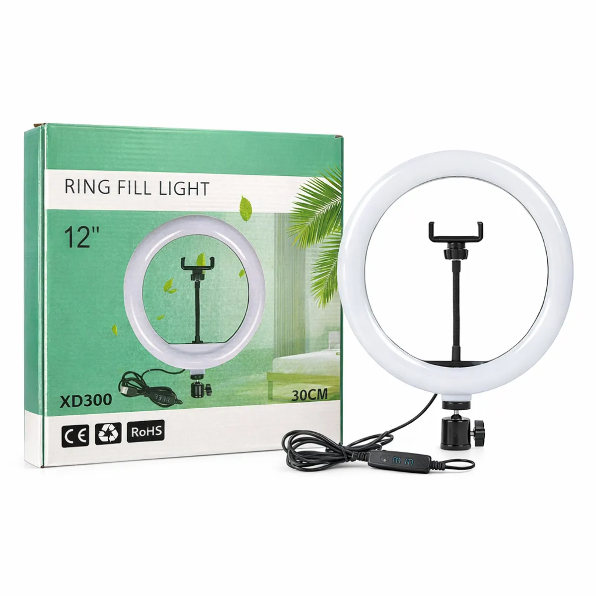 Aro De Luz Led Con Soporte Para Celular 30Cm, marca OEM - Foto 2