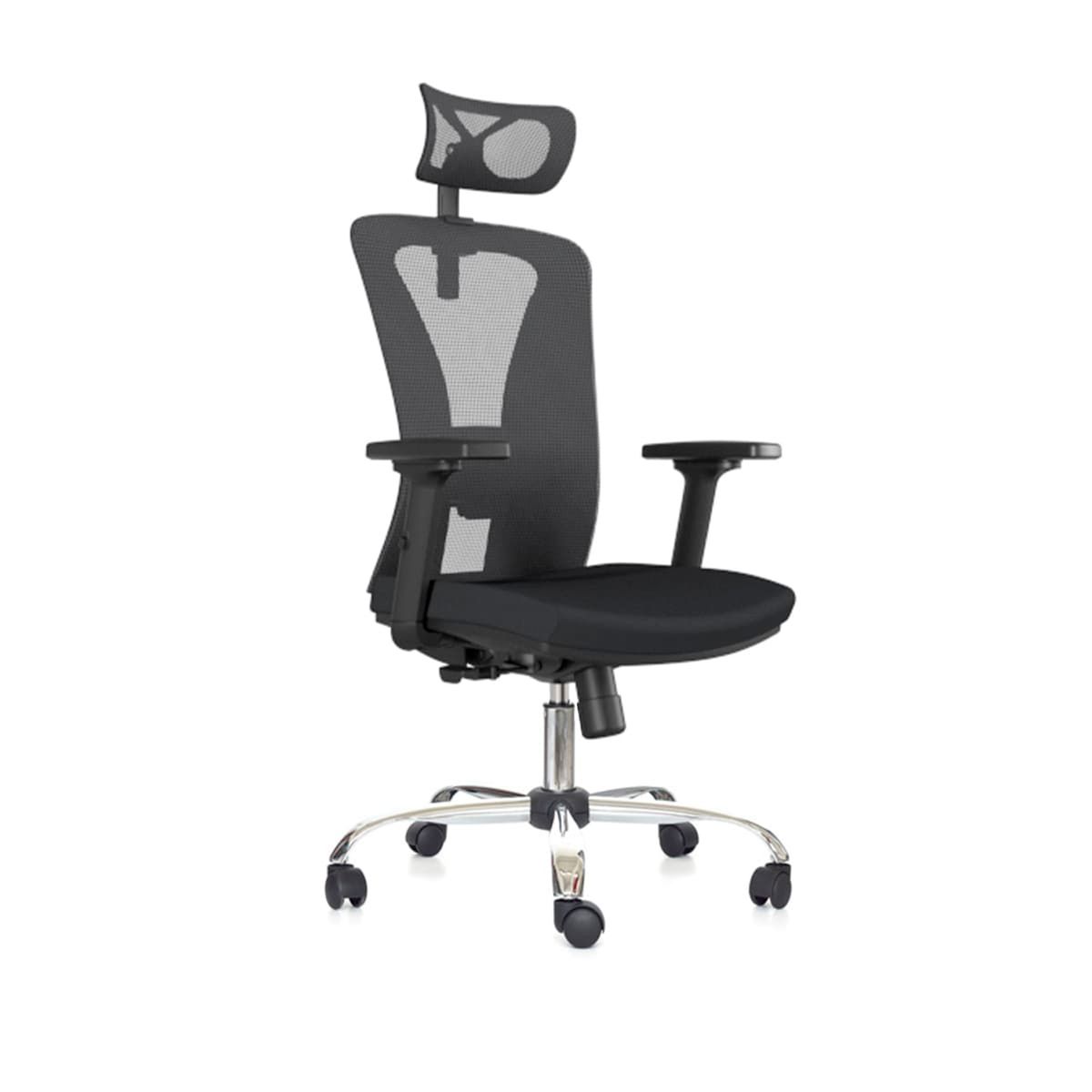 ALTHEA CONFORT - Silla Ergonómica Reclinable Versalles Presidente 3D Cromado Negro Althea Confort