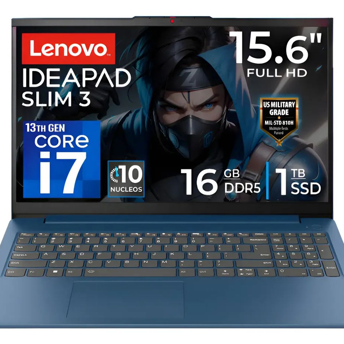 LENOVO - Laptop Lenovo IdeaPad Slim 3 Core i7-13620H intel UHD Graphics 16gb Ram 1tb ssd 15.3″ WUXGA