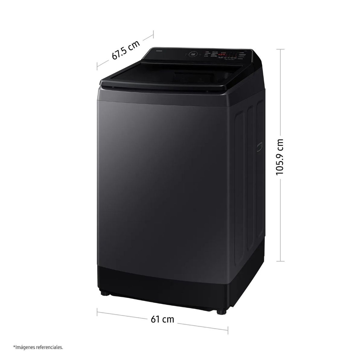 SAMSUNG - Lavadora Samsung Ecobubble 13kg Gris Grafito  WA40F13E4CPE