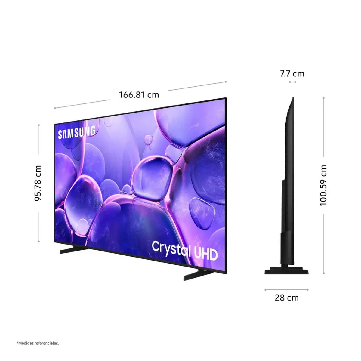 SAMSUNG - Televisor Smart UHD 75 pulgadas Samsung LED 75U8000FG