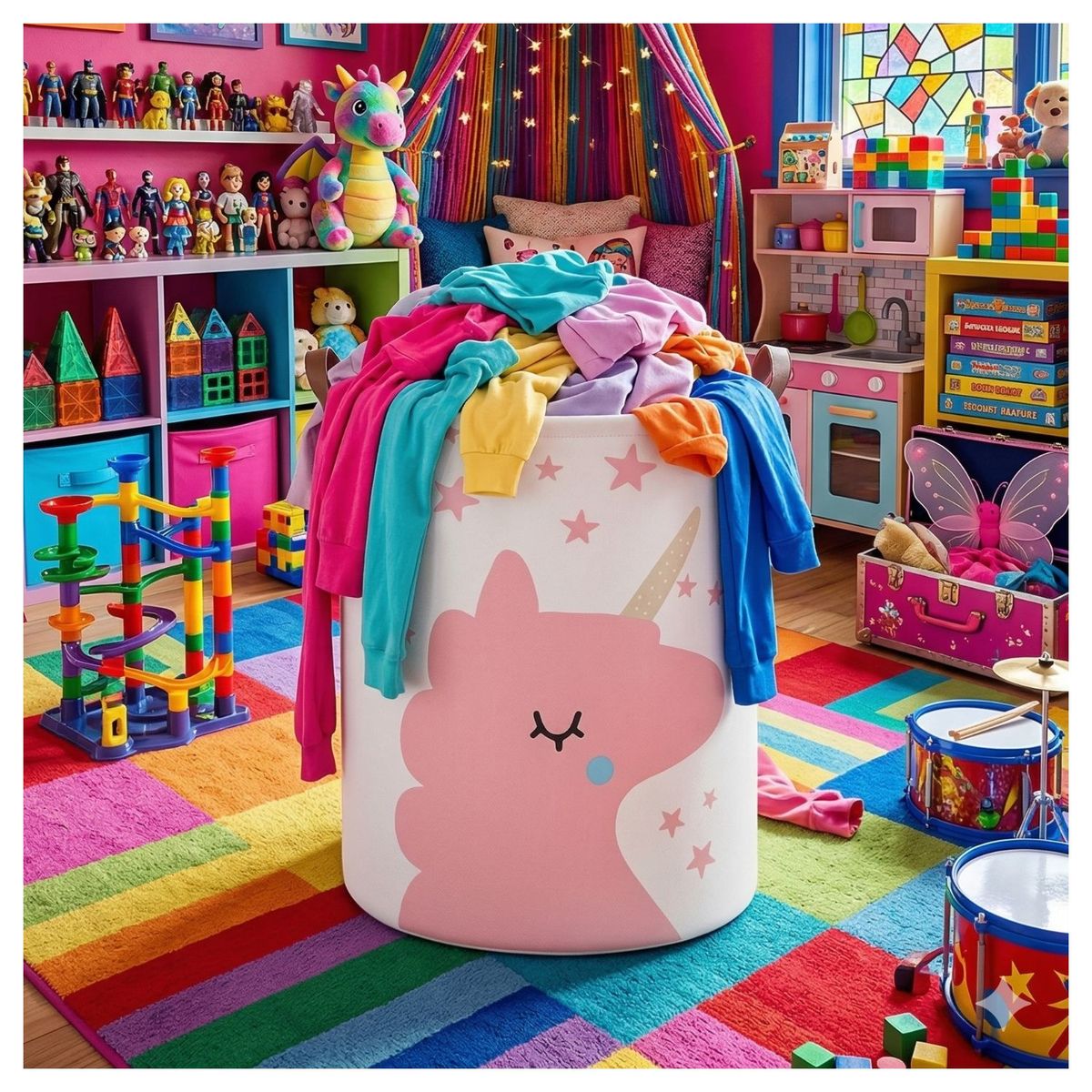 GENERICO - Cesto Infantil para Ropa y Juguetes Set 3 Unds