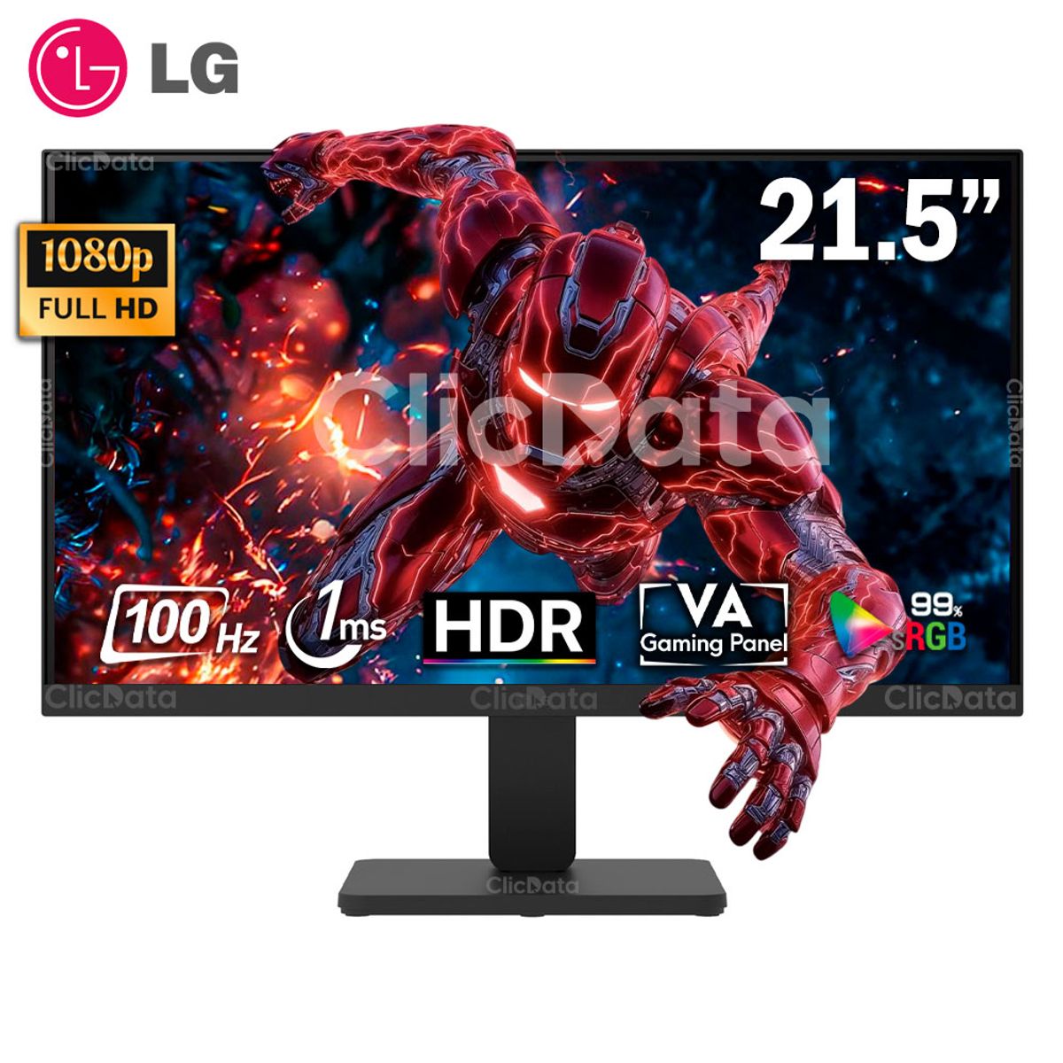 LG - Monitor LG 22 22U401A-B VA Full HD 100HZ 1MS HDR10 AMD FreeSync