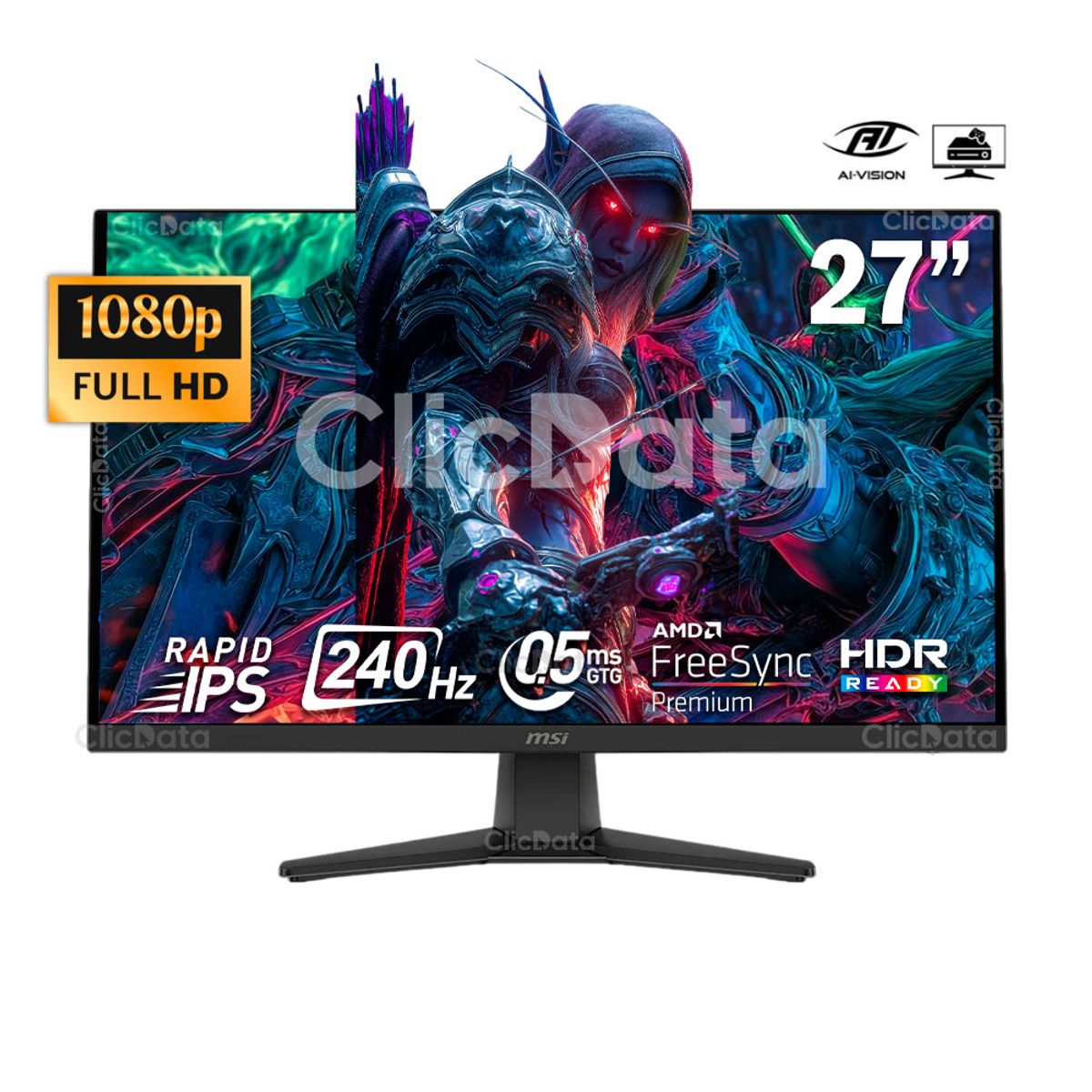 MSI - MONITOR MSI MAG 272F X24, 27 RAPID IPS, FHD, 240Hz, 0.5ms, FreeSync