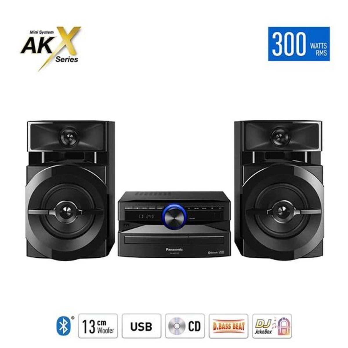 PANASONIC - Minicomponente Panasonic Bluetooth SC-AKX110PSK 300W