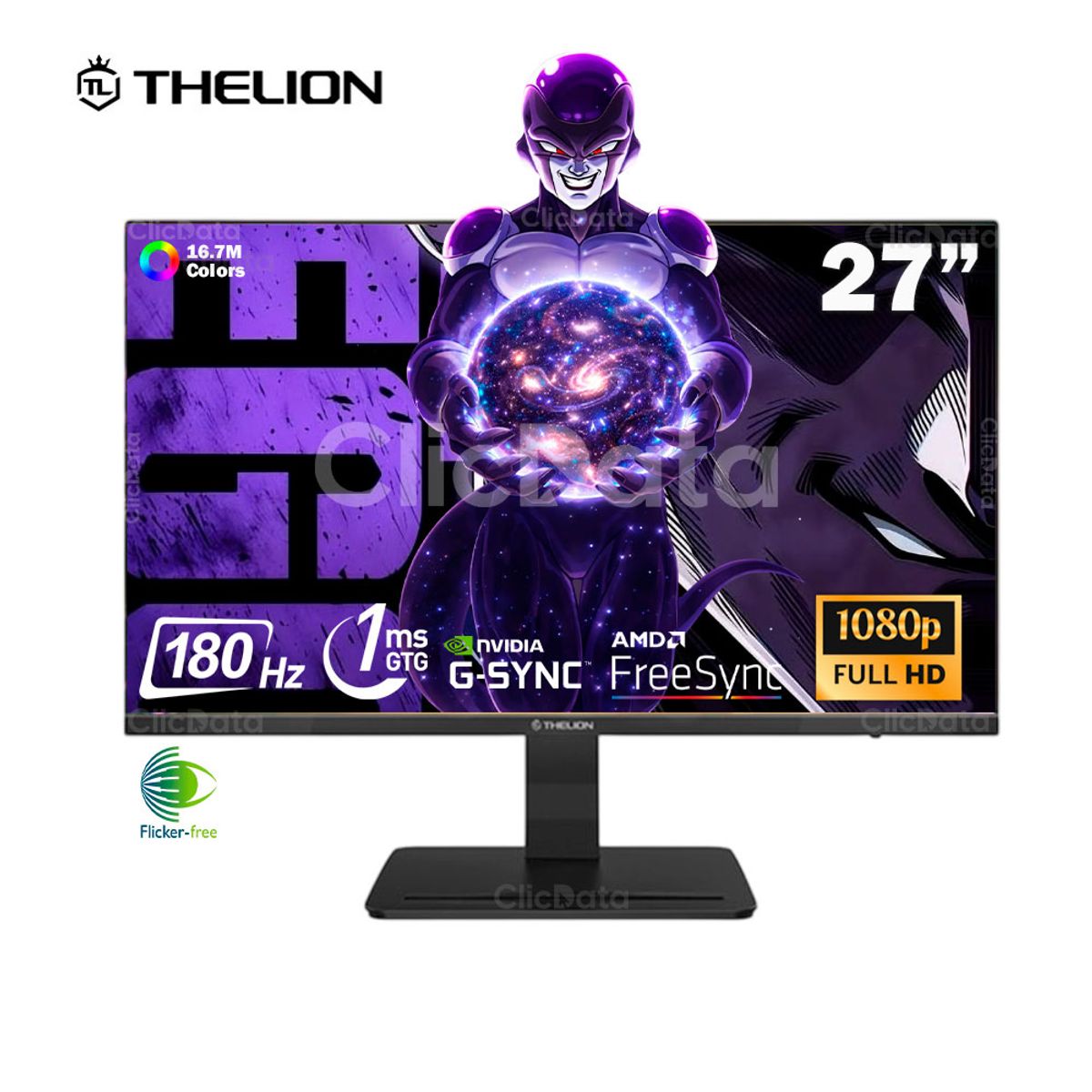 UNIVERSAL - MONITOR THELION MG27EFI, 27 IPS, FHD, 180Hz, 1ms MPRT, Compatible FreeSync, G-Sync