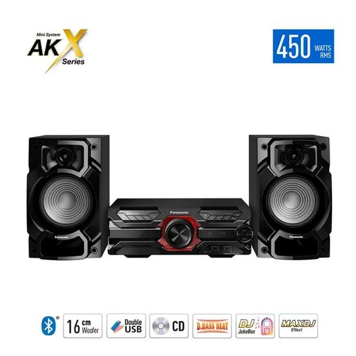 PANASONIC - Minicomponente Panasonic Bluetooth SC-AKX320PSK 450W