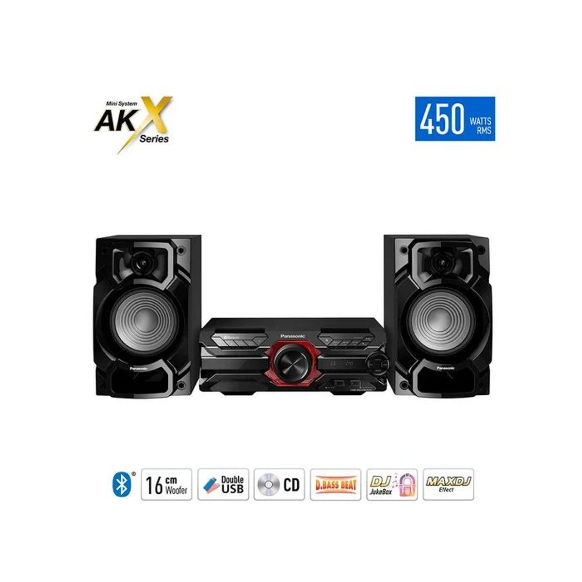PANASONIC - Minicomponente Panasonic Bluetooth SC-AKX320PSK 450W