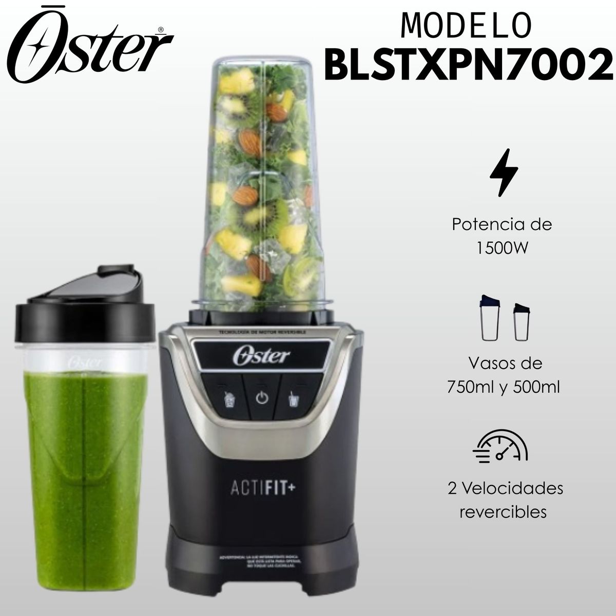 OSTER - Licuadora Personal Oster BLSTXPN7002 Negro