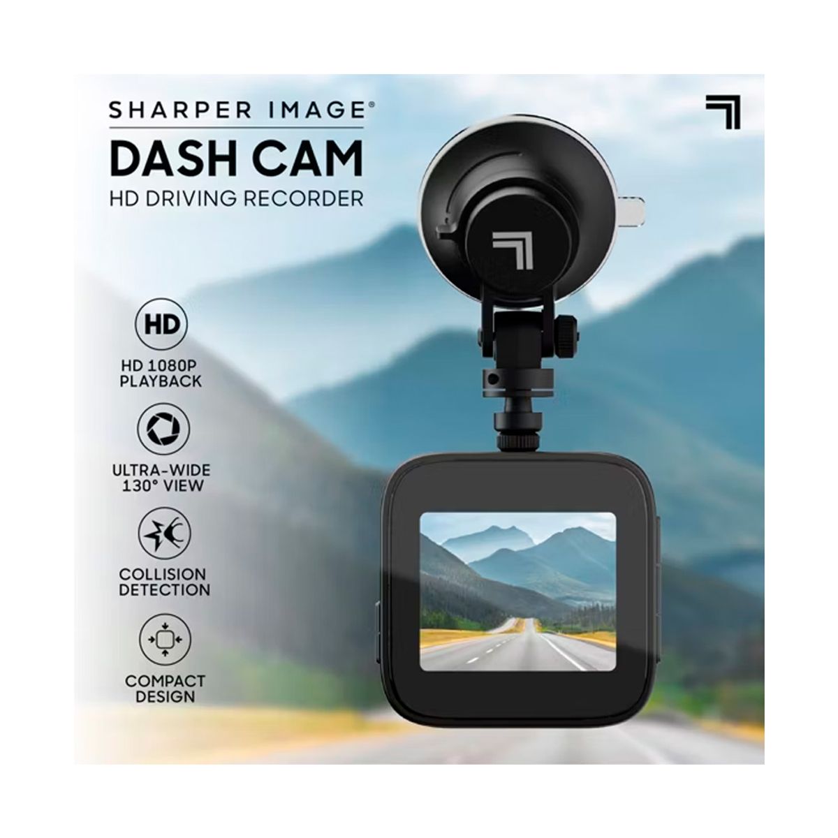 GENERAL - Grabadora de Conduccion HD Sharper Image para Salpicadero