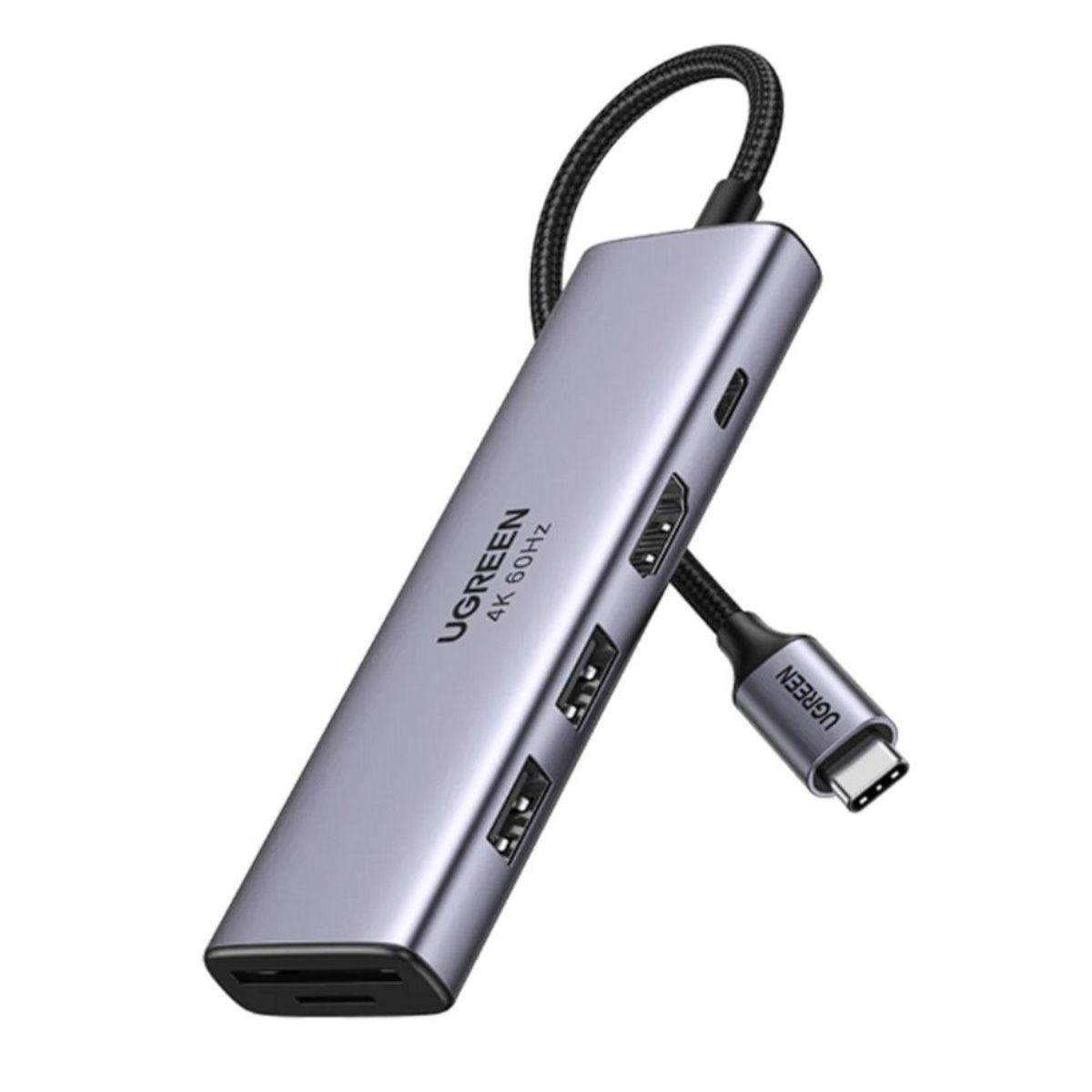 UGREEN - Adaptador USB hub ugreen 6 en 1 tipo C 4K 60HZ 60384