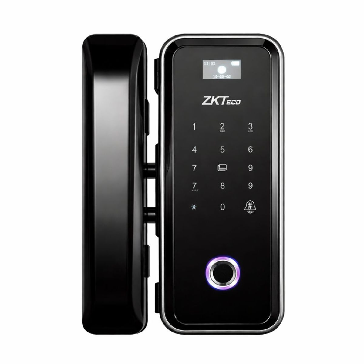 Cerradura Inteligente WiFi para Puerta de Vidrio ZKTeco GL300L con Huella Tarjeta y Contraseña, marca ZKTECO - Foto Principal