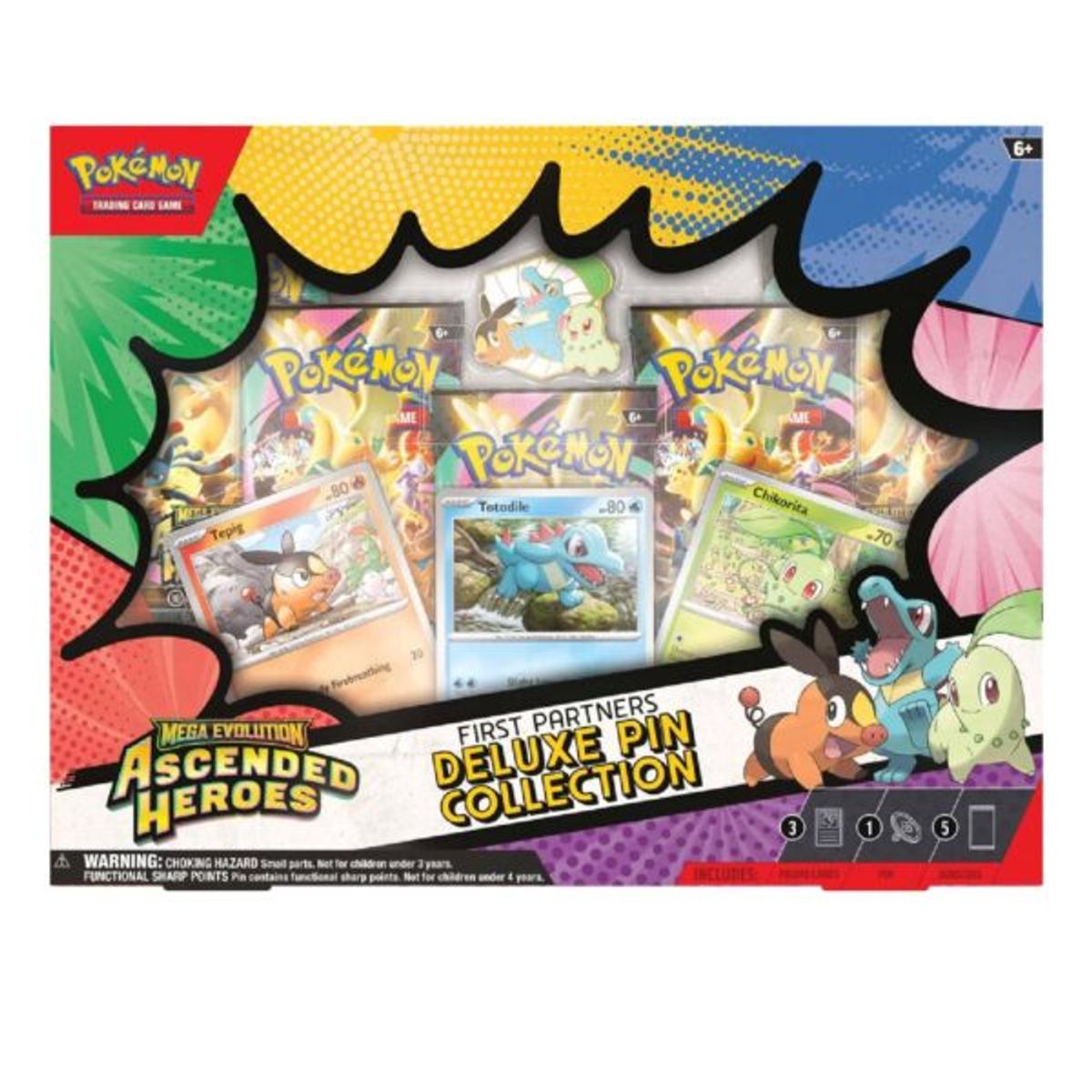 POKEMON - Pokemon TCG Ascended Heroes First Partners Deluxe Pin Collection Español