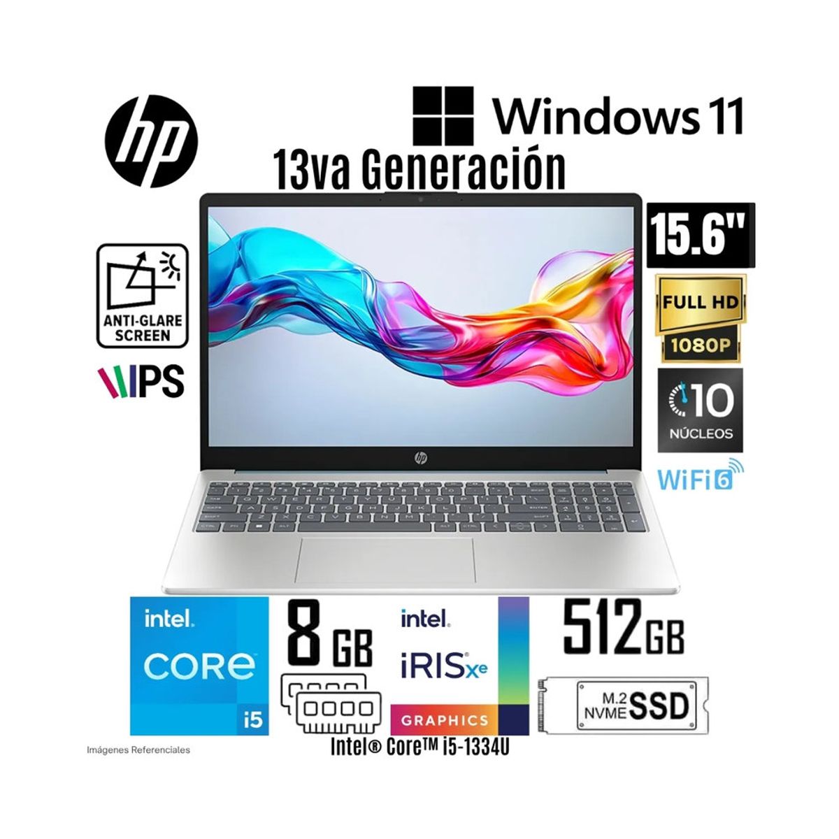 HP - Laptop HP fd0254la 15.6 INTEL i5 13VA 8GB 512GB SSD W11