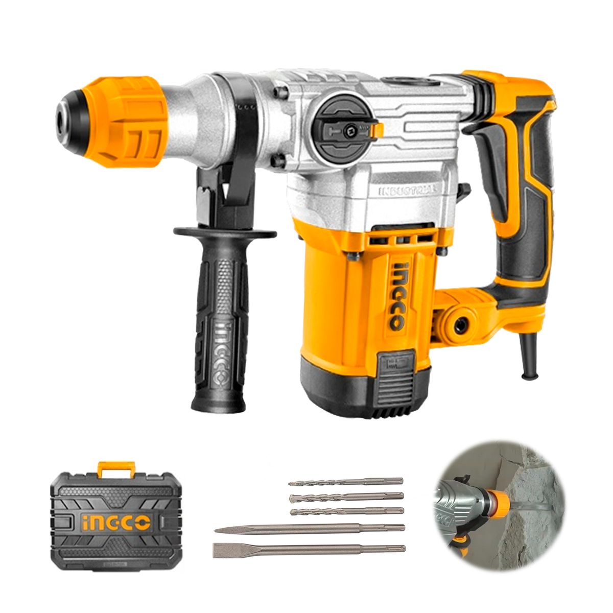 Rotomartillo Eléctrico 1500w Ingco Sds Plus 4 Funciones, marca INGCO TOOLS - Foto Principal