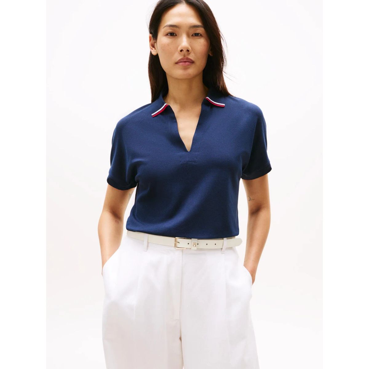 TOMMY HILFIGER - POLO LYOCELL TIPPING OPEN SS POLO TH