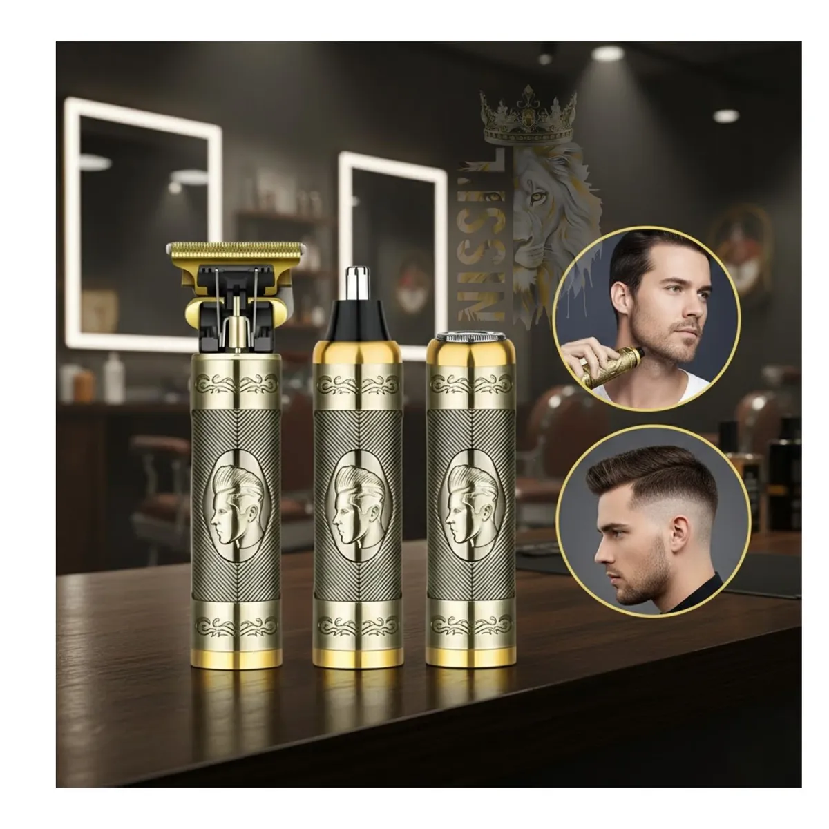 ROHS - TRIMER RASURADORA 3 EN 1 INALÁMBRICO PARA HOMBRE RECARGABLE