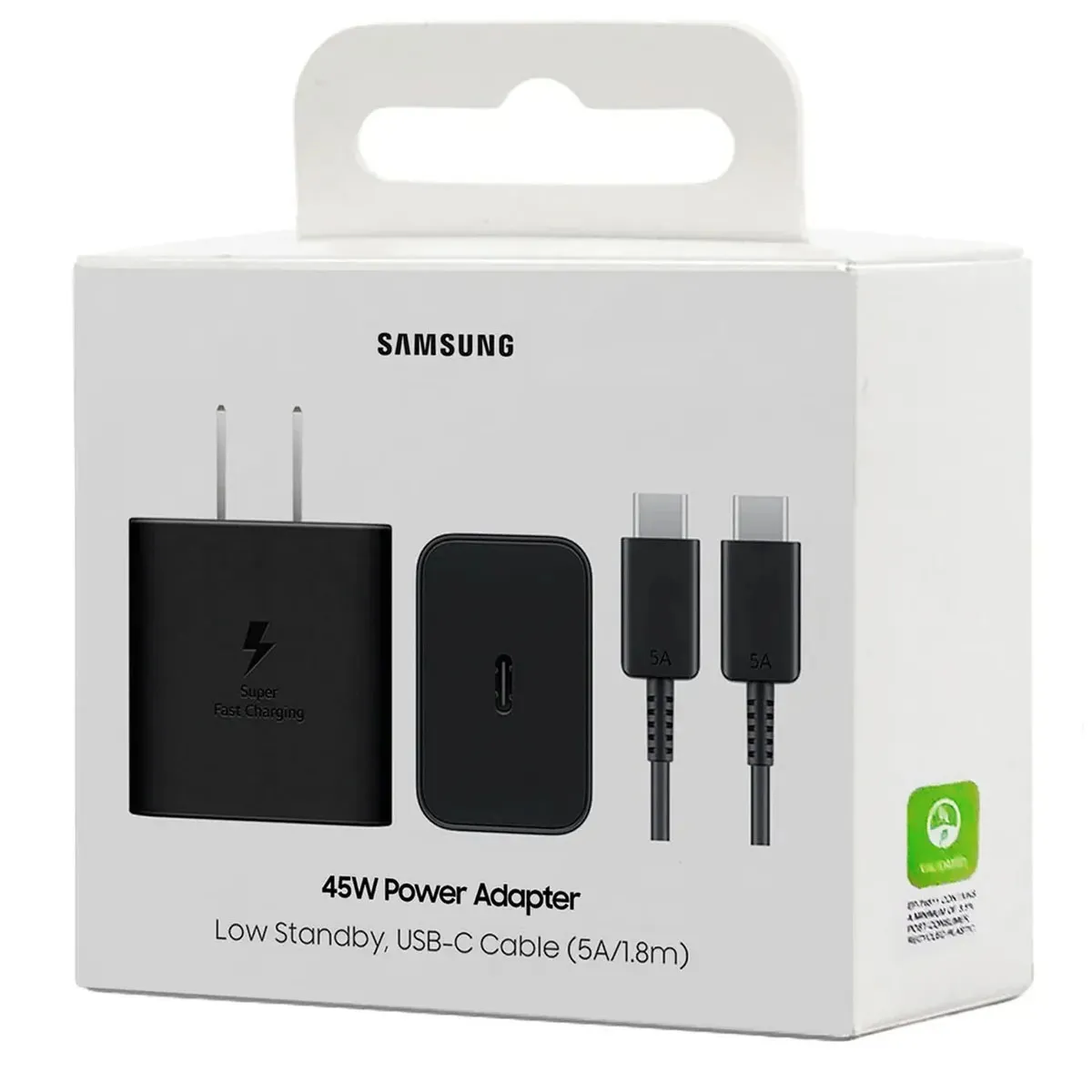 SAMSUNG - Cargador 45Watts Galaxy A57 Ultra Cable 1.8m Carga Rápida Negro