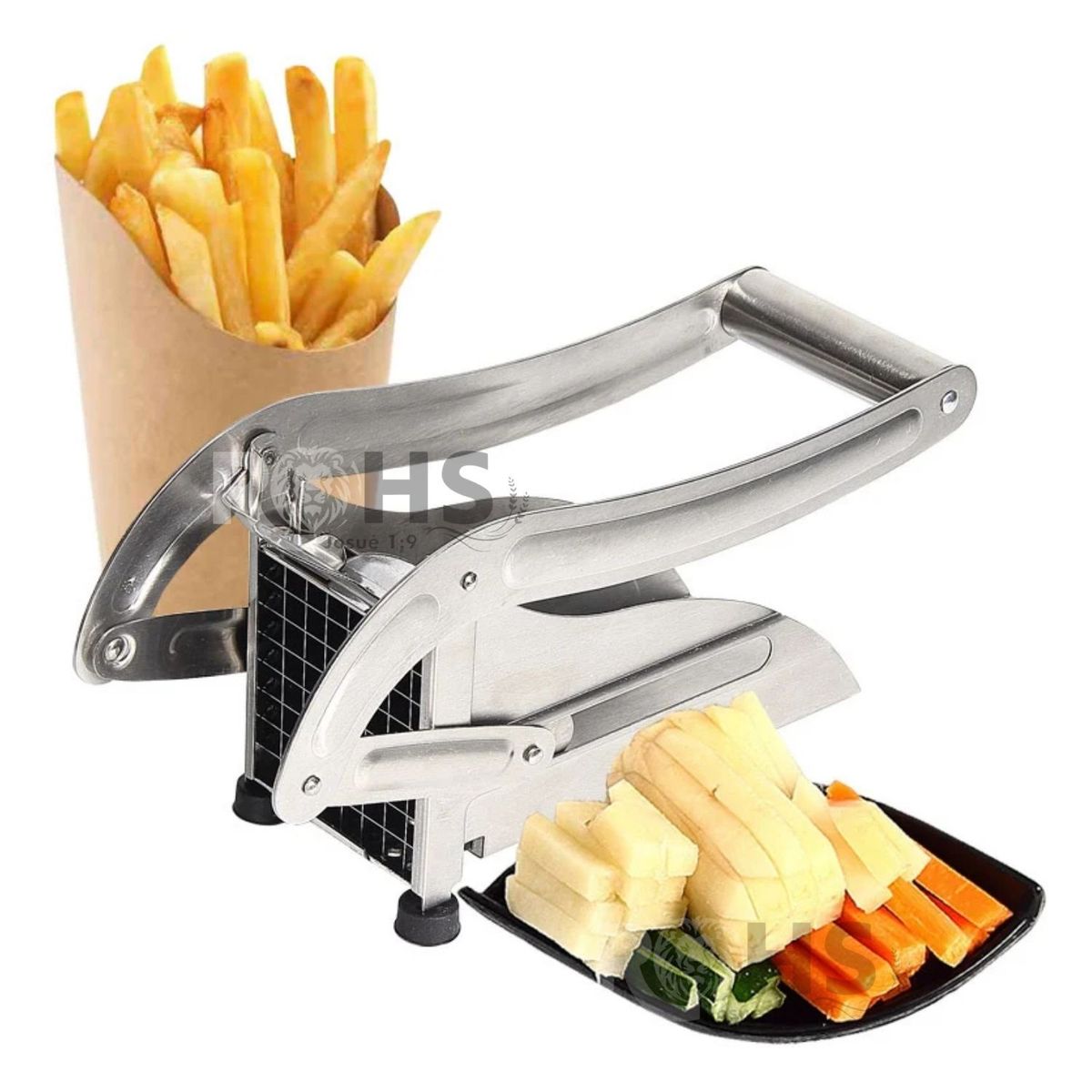 OEM - Cortador De Papas Fritas De Acero Inoxidable Con Cuchillas Intercambiables