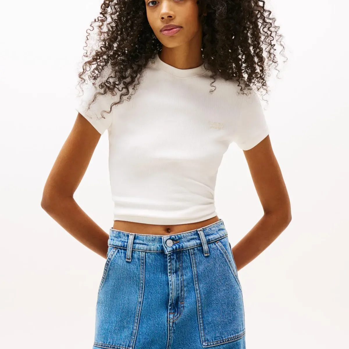 TOMMY HILFIGER - CAMISETA TJW SLIM SH SCRIPT TEE