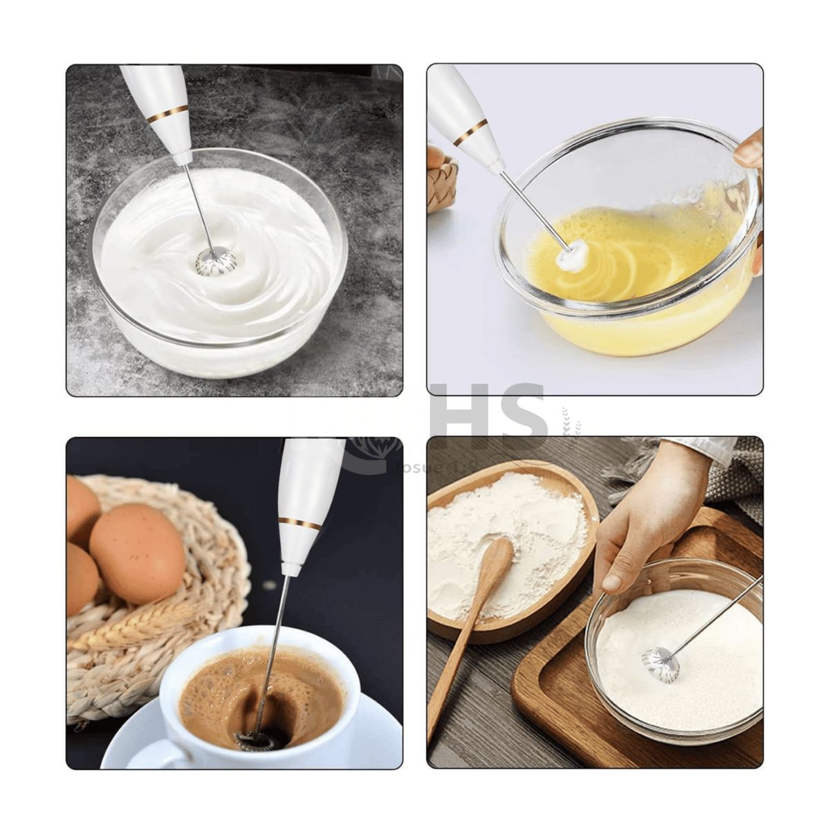 OEM - Batidor Eléctrico RAF Recargable 2 En 1 Con Varillas Para Cocina 3 Velocidades R.787W