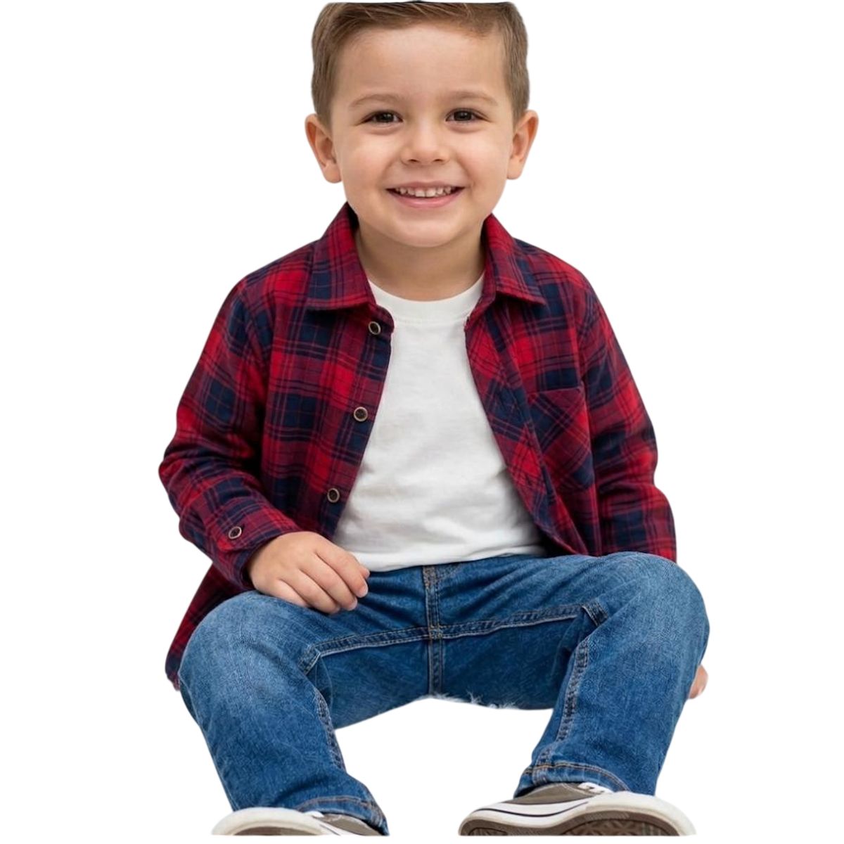 KIDS - Camisa Niño Manga Larga + Polo 100% algodon