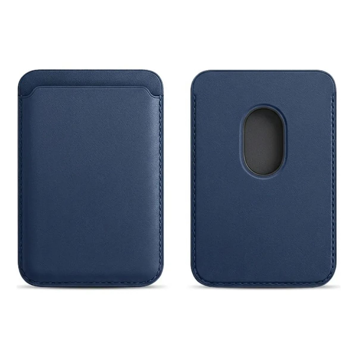 GENERICO - TARJETERO MAGSAFE WALLET PARA IPHONE 12-13-14-15-16-17 AZUL