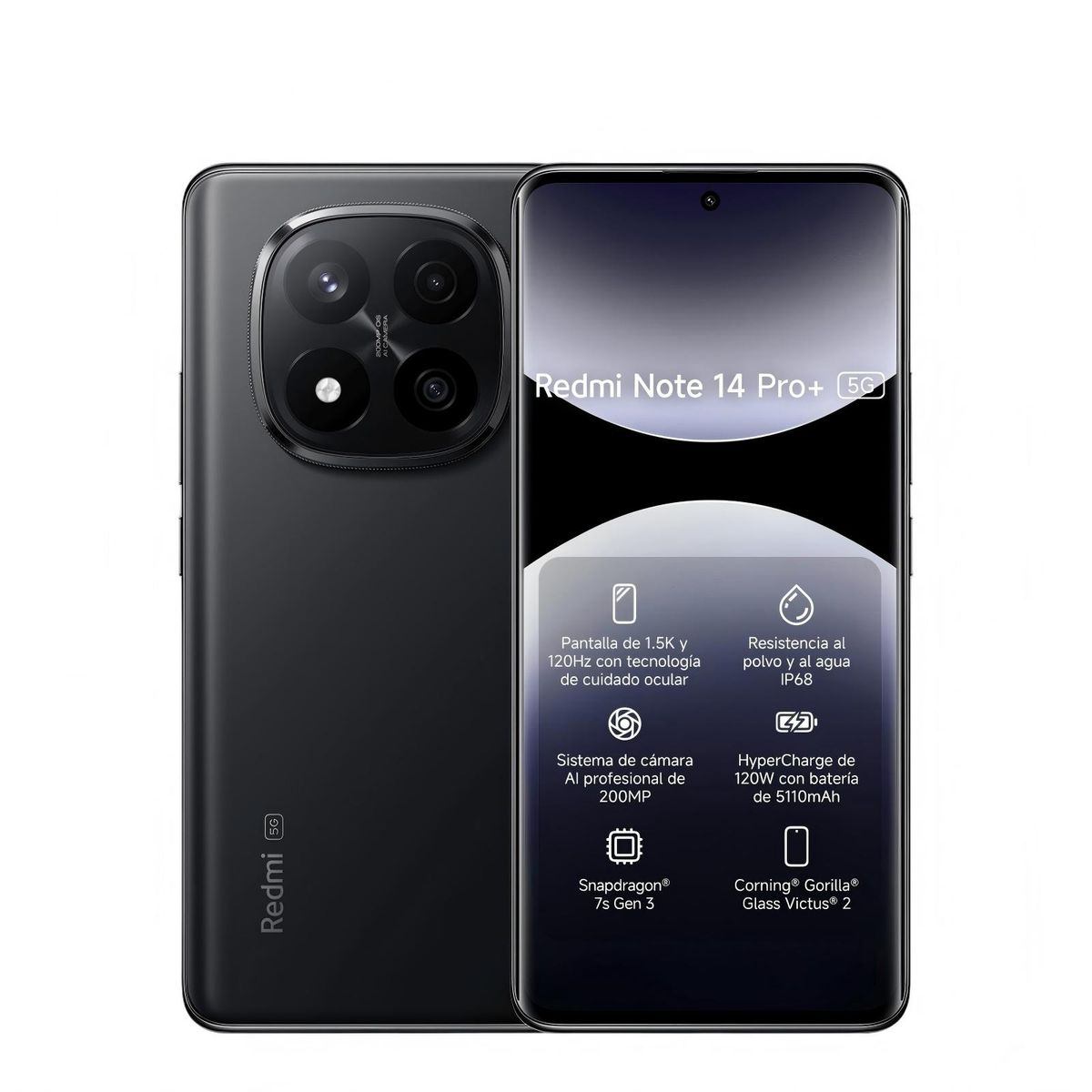 XIAOMI - REDMI Note 14 Pro+ 5G Negro 8GB + 256GB