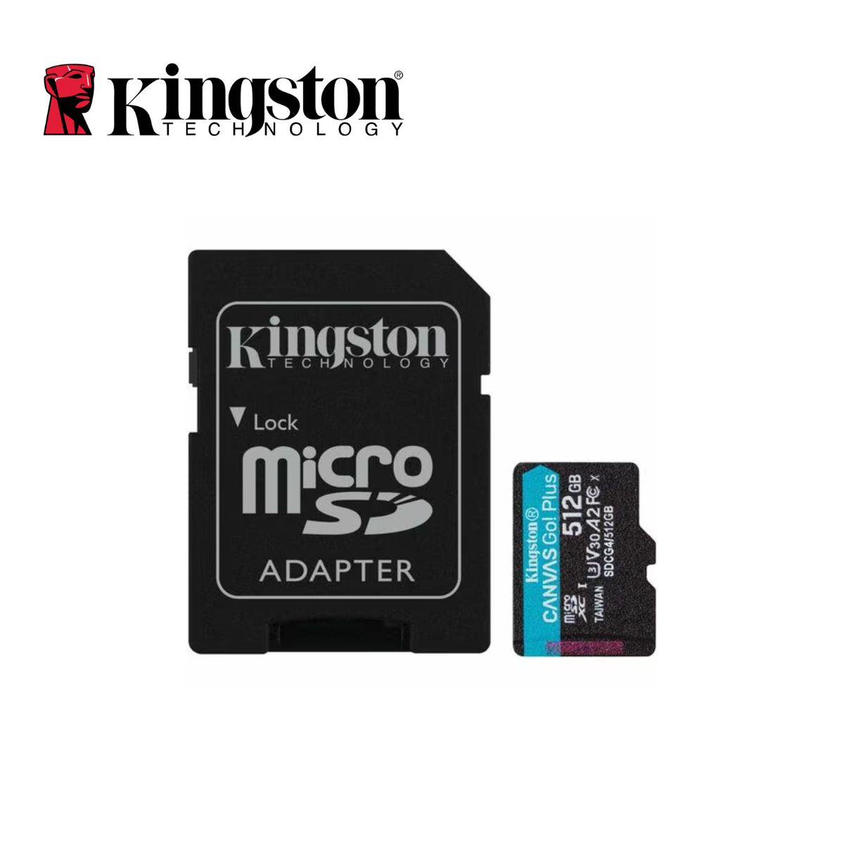 KINGSTON - TARJETA MICROSDXC KINGSTON CANVAS GO! PLUS 512GB CLASS 10-UHS-I U3 V30 A2