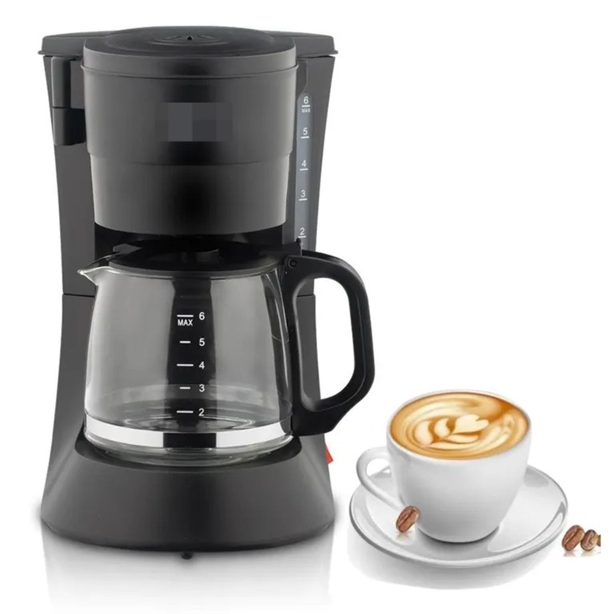 OEM - Cafetera de Goteo Compacta 680W Acero y Vidrio - Preparado Rápido y Fácil
