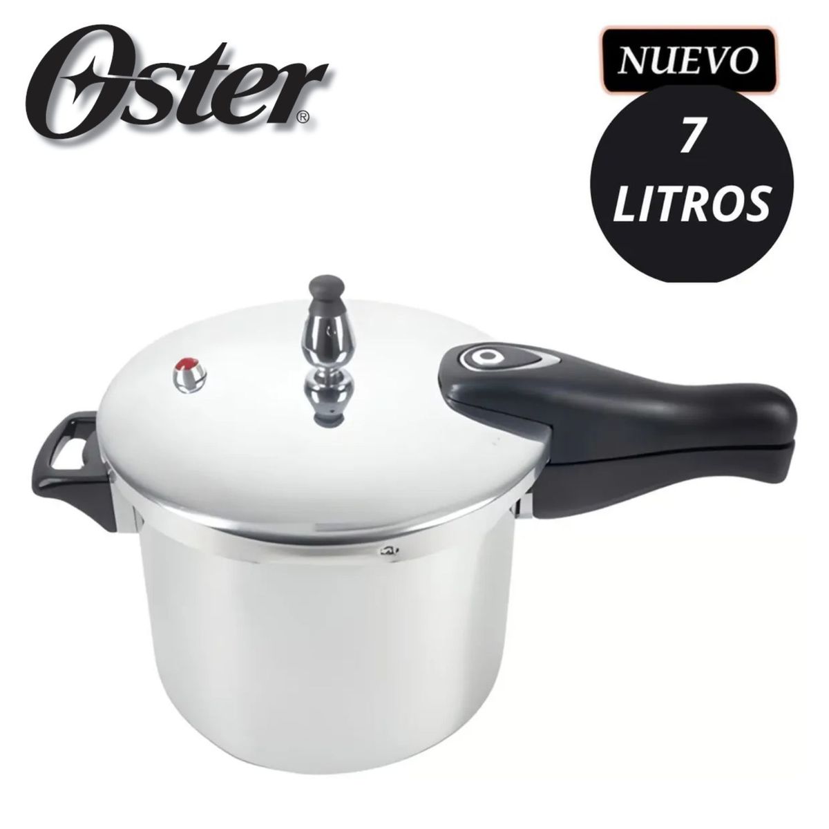 OSTER - Olla de Presión Oster Brissago 7 Litros con Bloqueo de seguridad