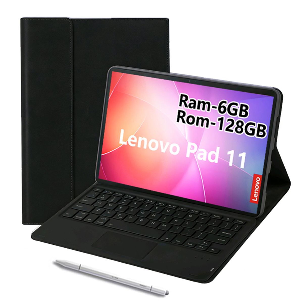 LENOVO - Tablet Lenovo Pad 11 2025 6GB+128GB WiFi y Teclado & Lápiz-Negro