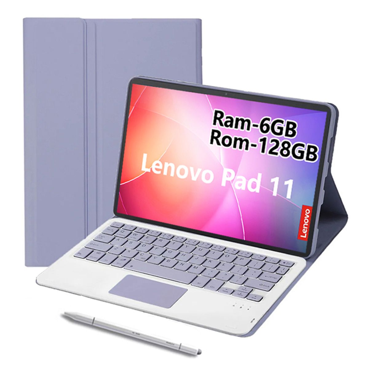 LENOVO - Tablet Lenovo Pad 11 2025 6GB+128GB WiFi y Teclado & Lápiz-Morado