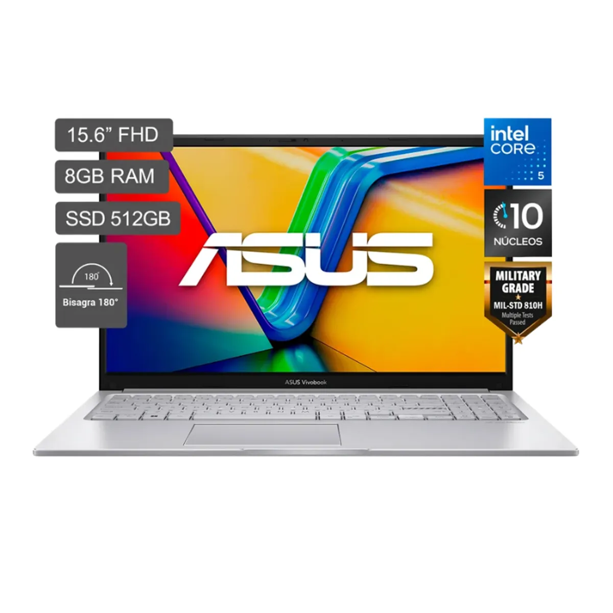 ASUS - Laptop Asus Vivobook X1504VA-BQ631W Intel Core 5 120U 512GB 8GB 15.6" W11 Home