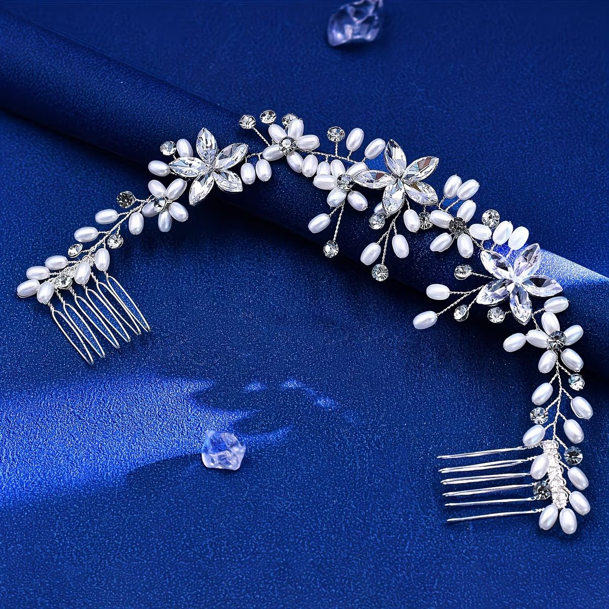 GENERICO - DIADEMA CORONA PARA BODAS - ACCESORIOS PARA MUJER