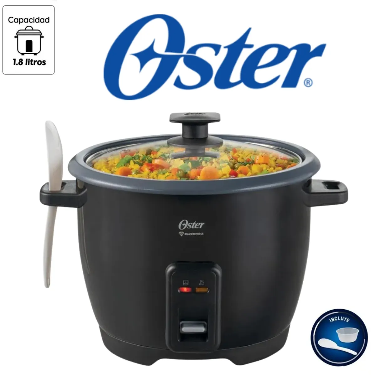 OSTER - OLLA OSTER 1.8LT COLOR NEGRO MOD CKSTRC1700B