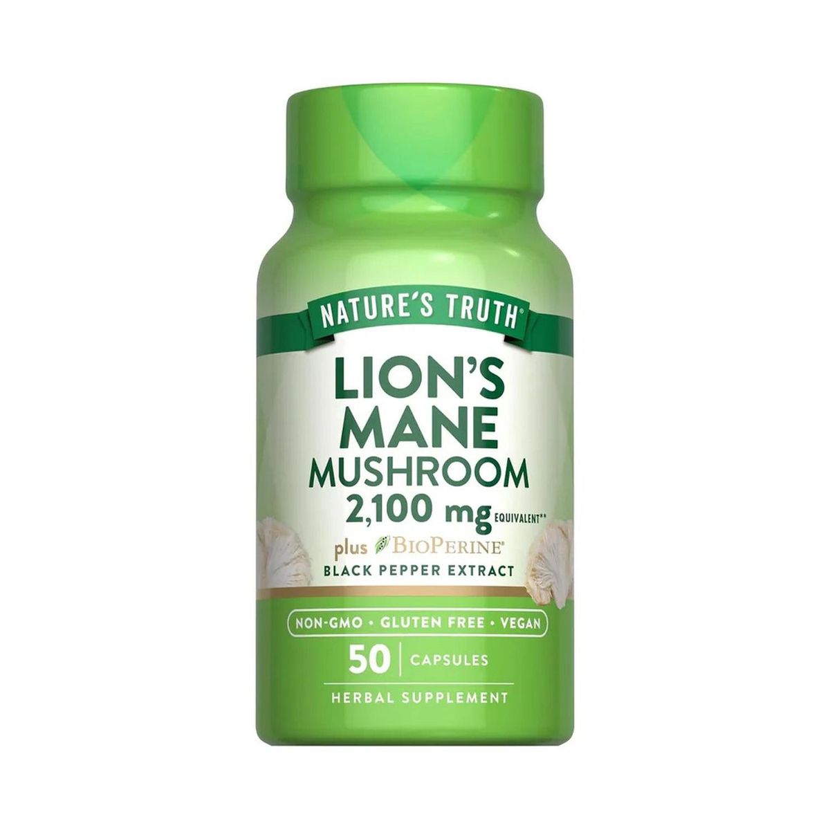 GENERICO - Lion's Mane 2,100 mg - 50 Cápsulas