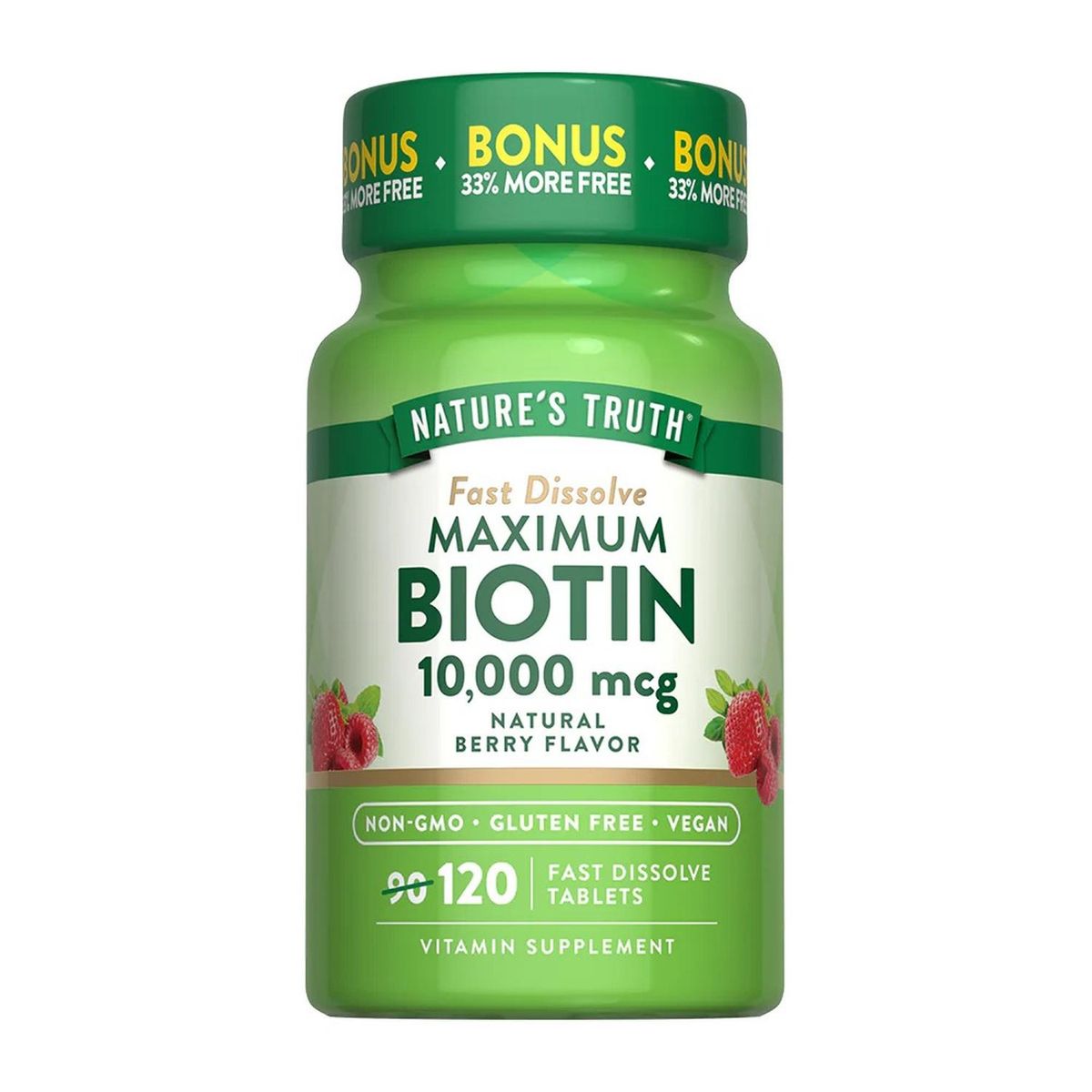 GENERICO - Biotin 10,000 mcg - 120 Tabletas