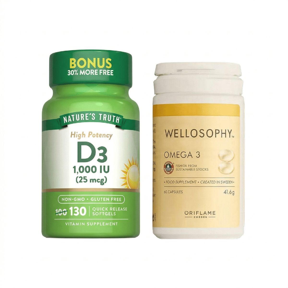 ORIFLAME - Vitamina D3 y Omega 3 Cápsulas