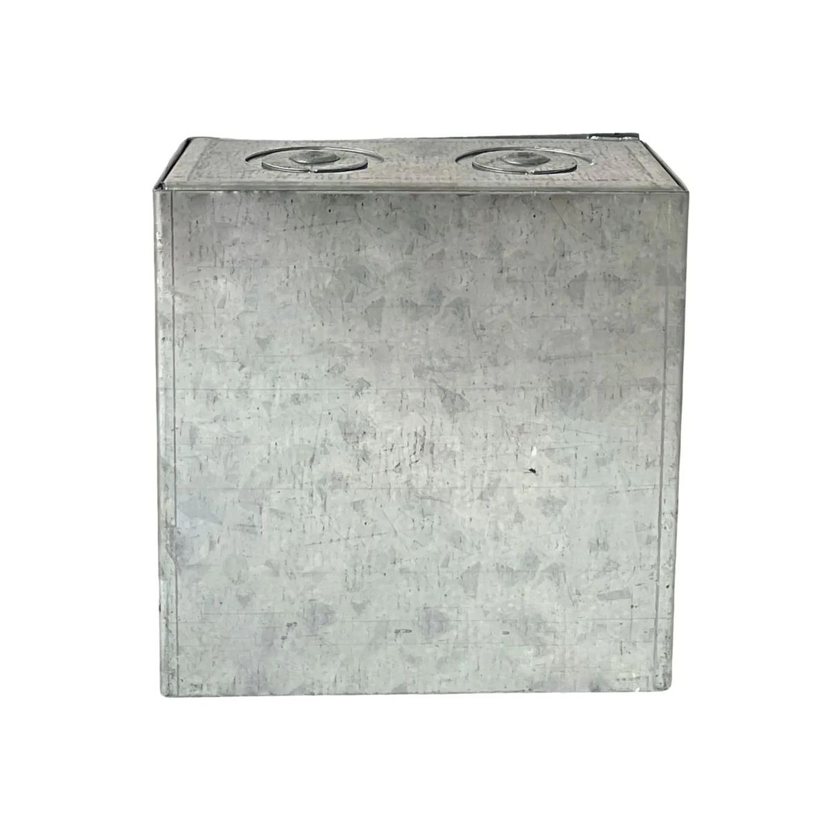 GENERICO - CAJA DE PASE METALICA TROQUELADA 100X100X50MM 4X4X2P
