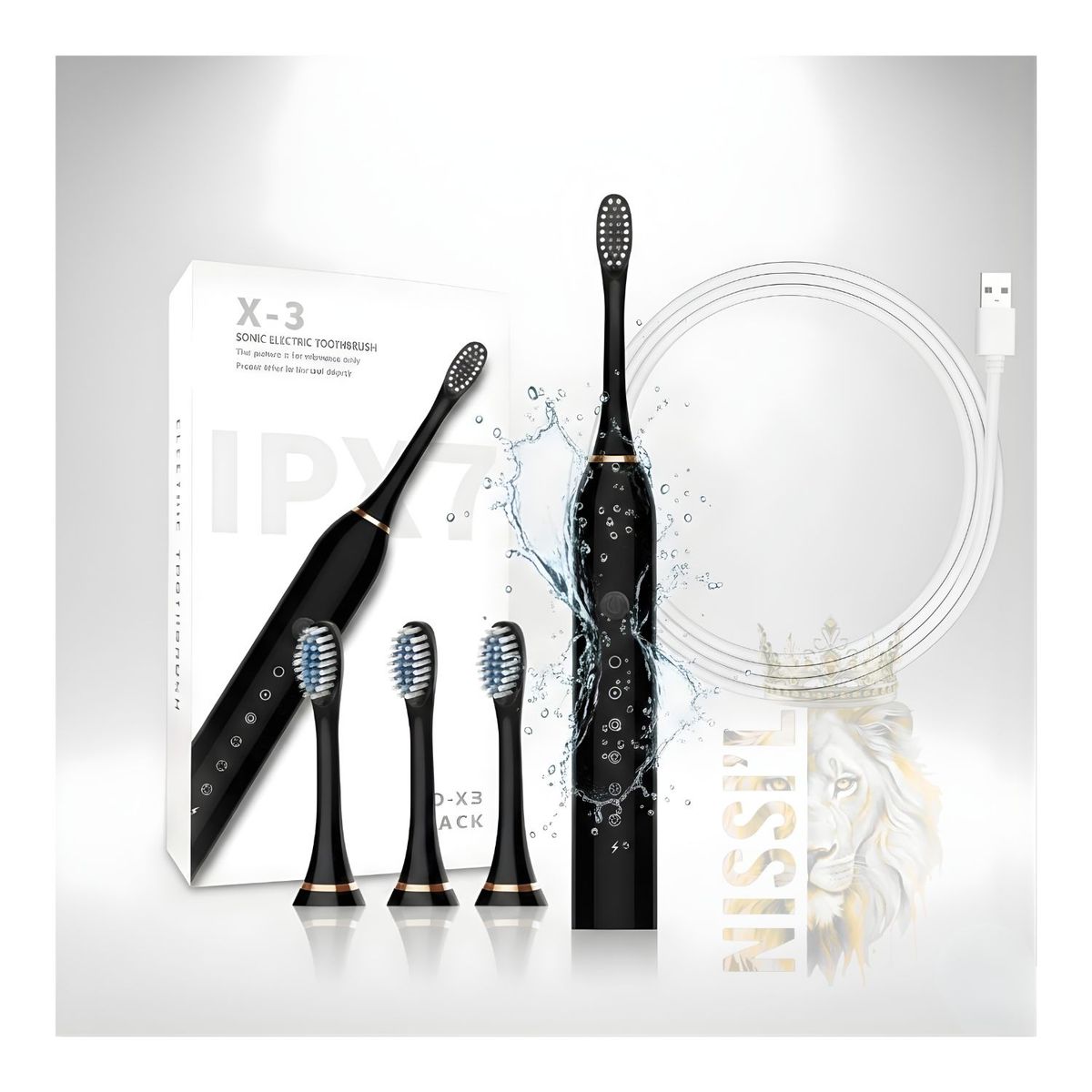 ROHS - CEPILLO DE DIENTES RECARGABLE FACIL DE USAR