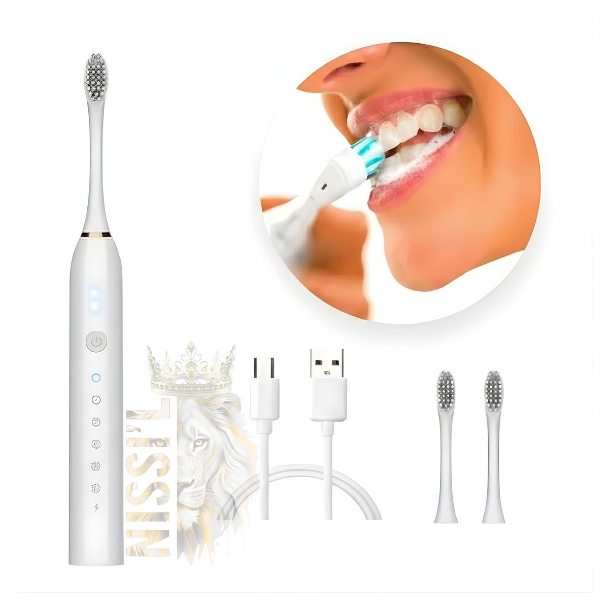 ROHS - CEPILLO DE DIENTES RECARGABLE FACIL DE USAR