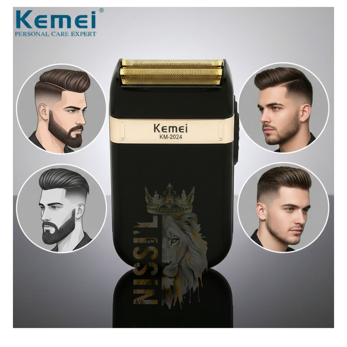 ROHS - AFEITADORA SHAVER PROFESIONAL KEMEI RECARGABLE
