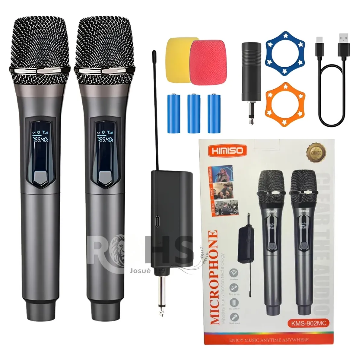 OEM - Micrófonos Inalámbricos UHF Kimiso KMS-902MC con DSP Antirruido