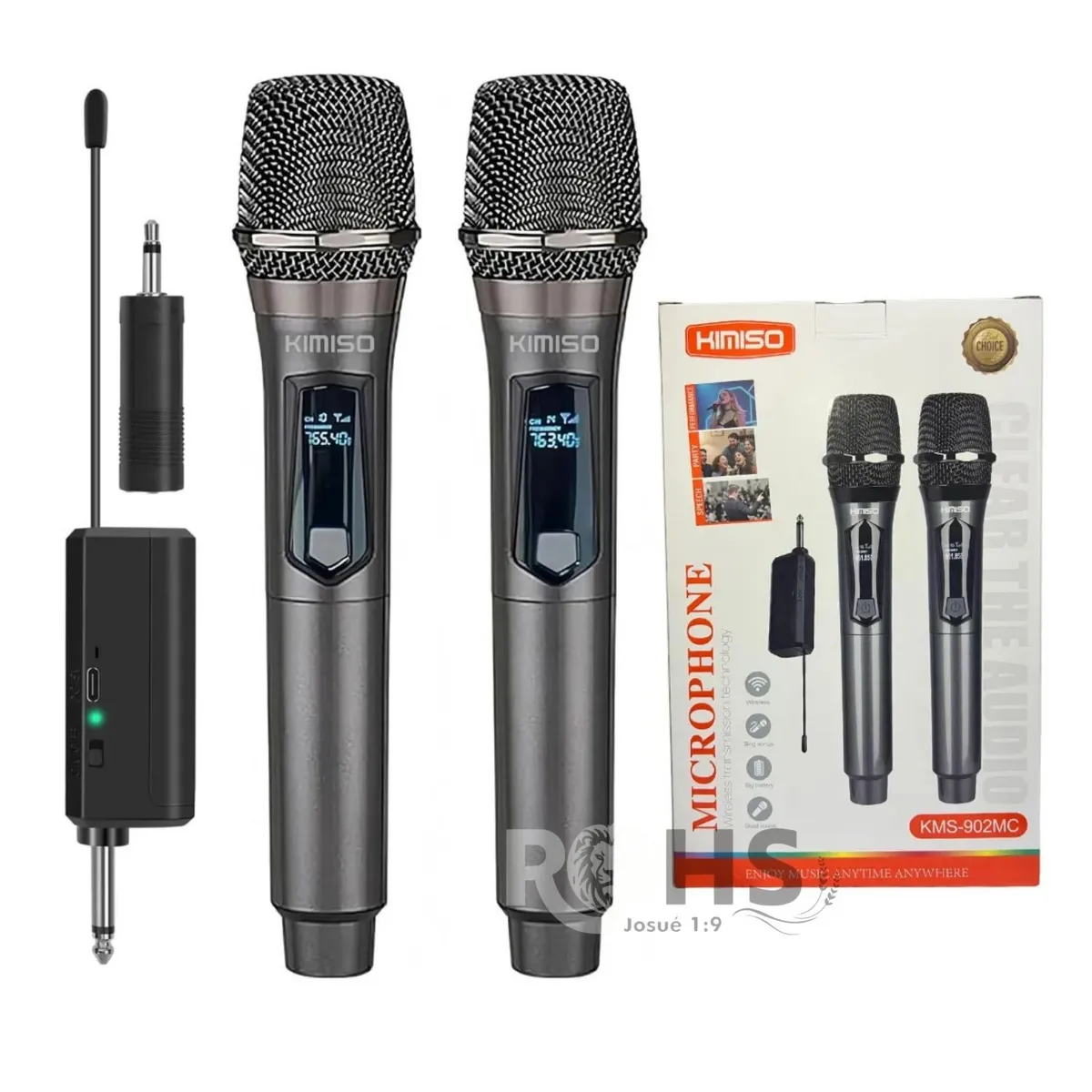 OEM - Micrófonos Inalámbricos UHF Kimiso KMS-902MC con DSP Antirruido