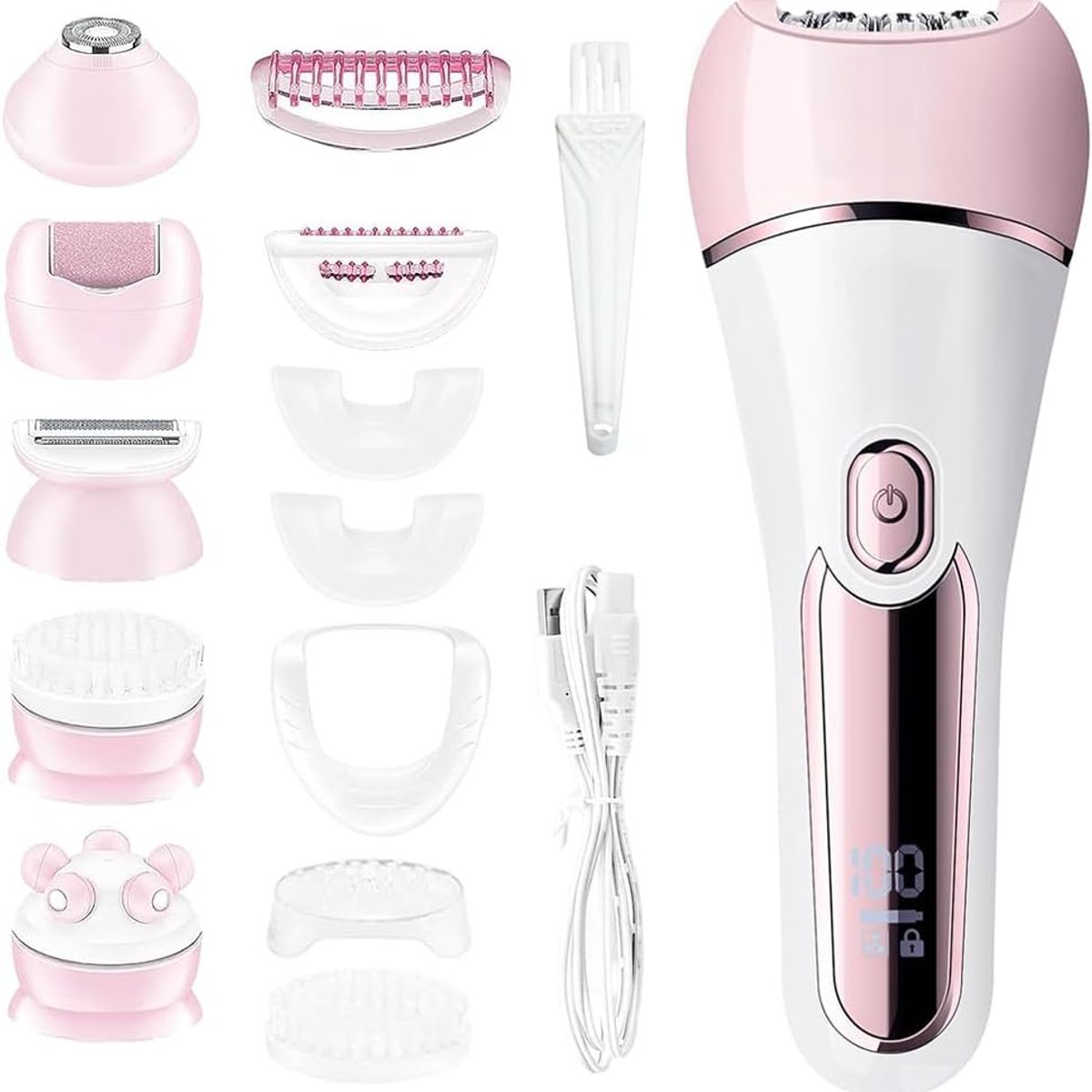 PUREPOWER - VGR 6en1 Recargable Depiladora para mujer, dispositivo impermeable IPX7 para uso húmedo y seco