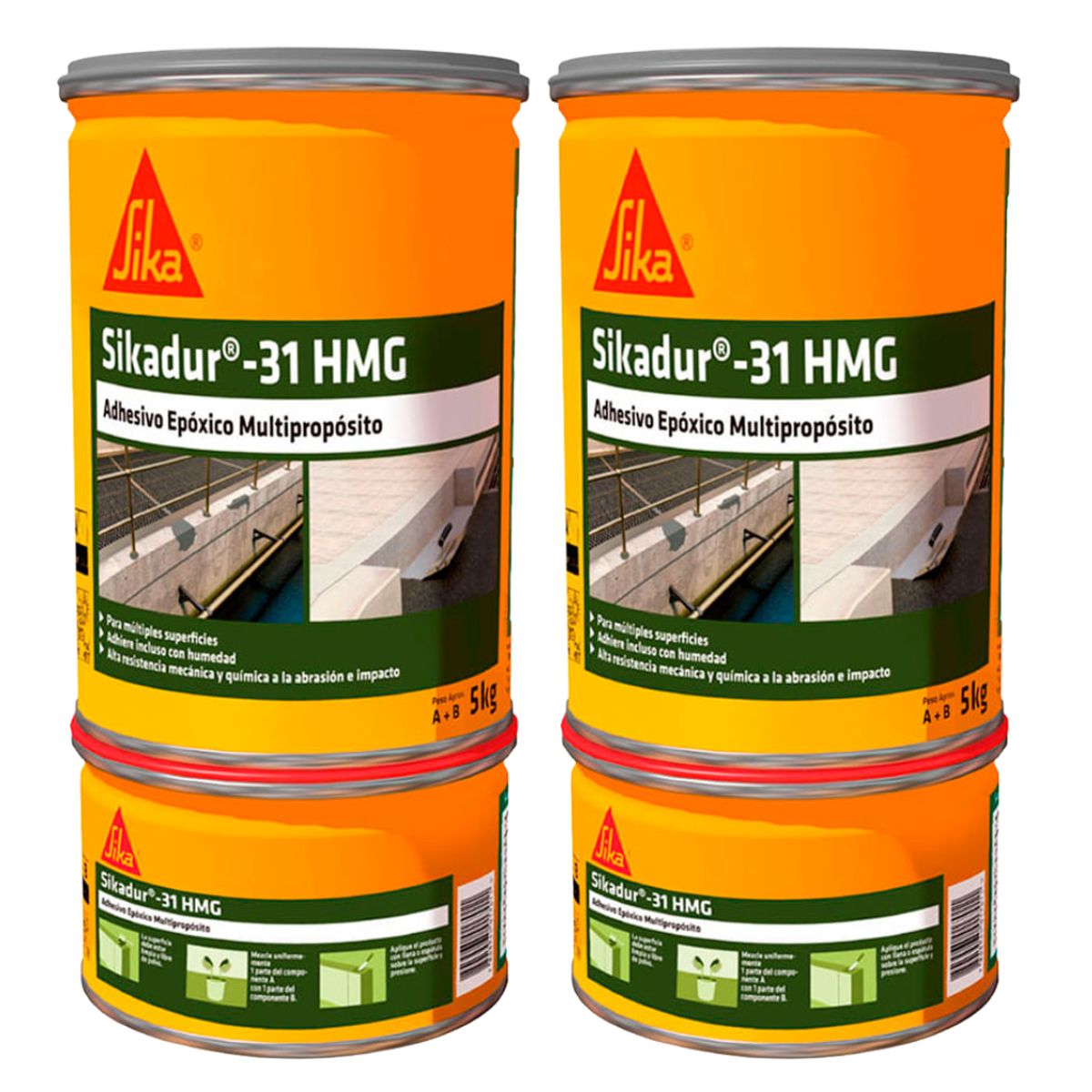 SIKA - Pack de 2 unidades Sikadur 31 HMG, Gris 5kg